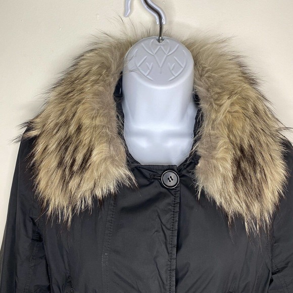 Prada Jackets & Coats Authentic Prada Fox Fur Black Goretex Long